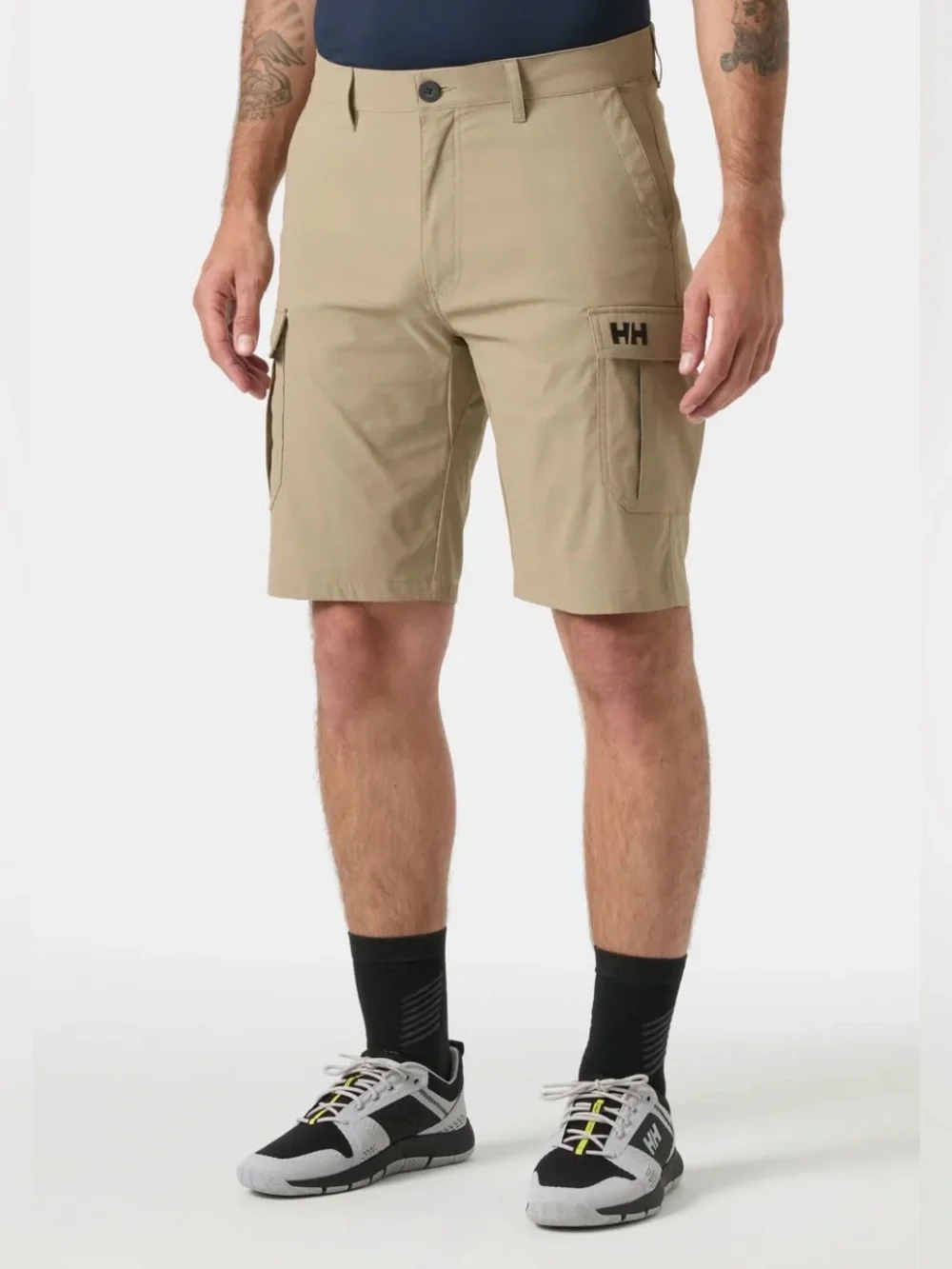 Helly Hansen Men’s Quick Dry 11” Cargo Shorts In Pebble Coastal Sailing Marine